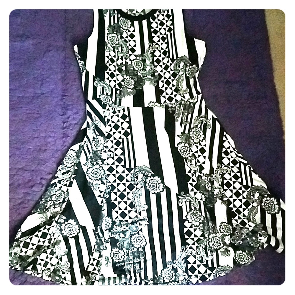Black and white dress